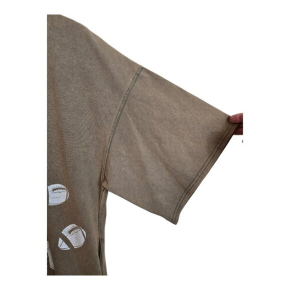 Fantastic Fawn Brown Mini Dress with Football Print - Picture 7 of 12